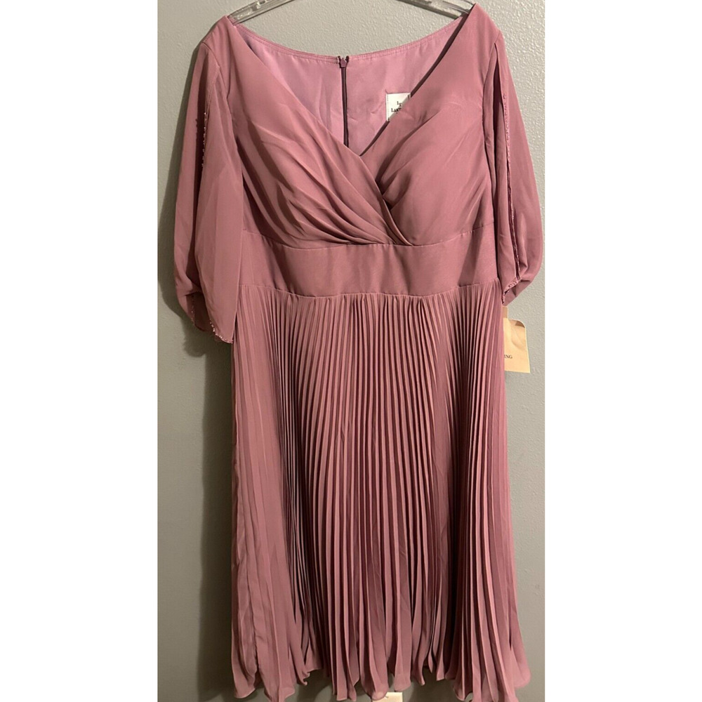 LanTing Bride Midi Dress Mother Of Bride/Groom Bridesmaid Lined V Neck NWT
